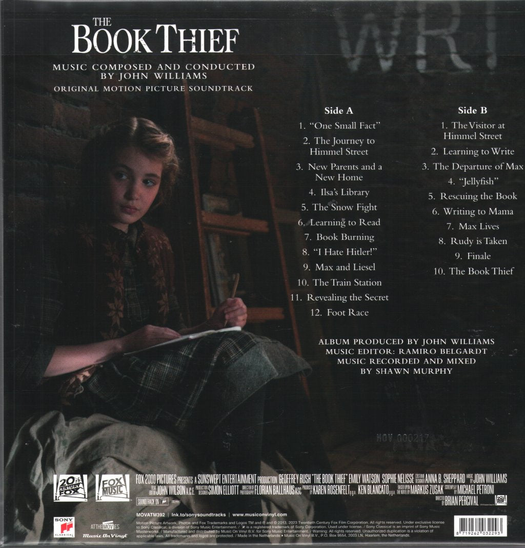 John Williams - Book Thief (Original Motion Picture Soundtrack) - Lp
