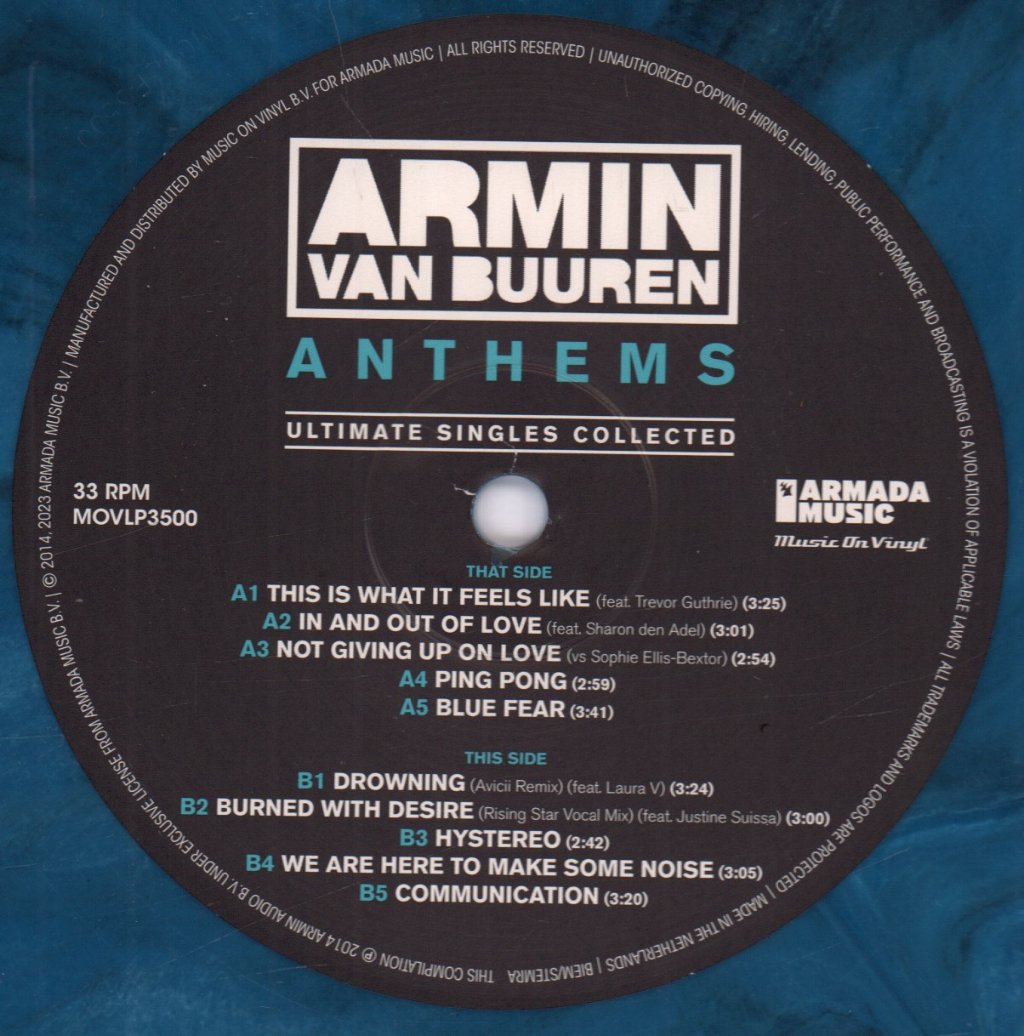 Armin Van Buuren - Anthems (Ultimate Singles Collected) - Double Lp