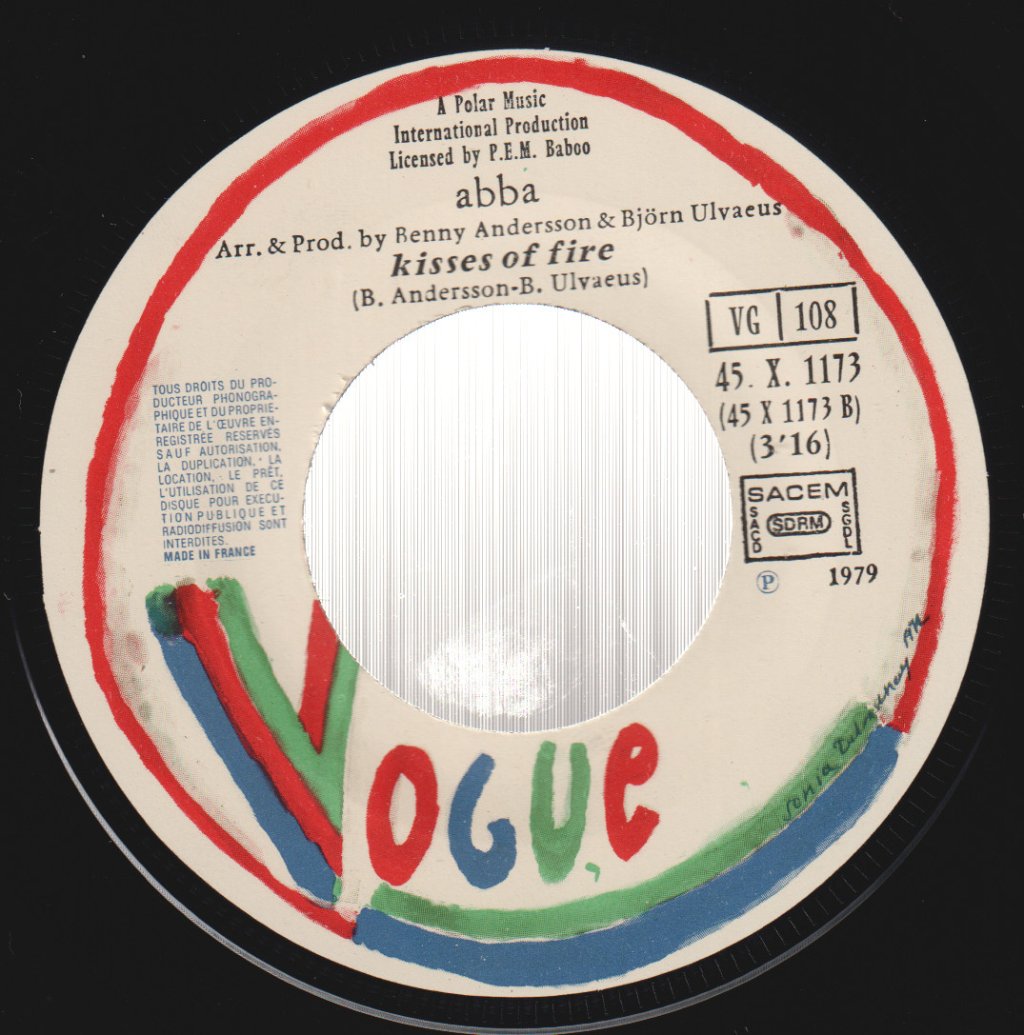 ABBA - Does Your Mother Know / Kisses Of Fire - 7 Inch