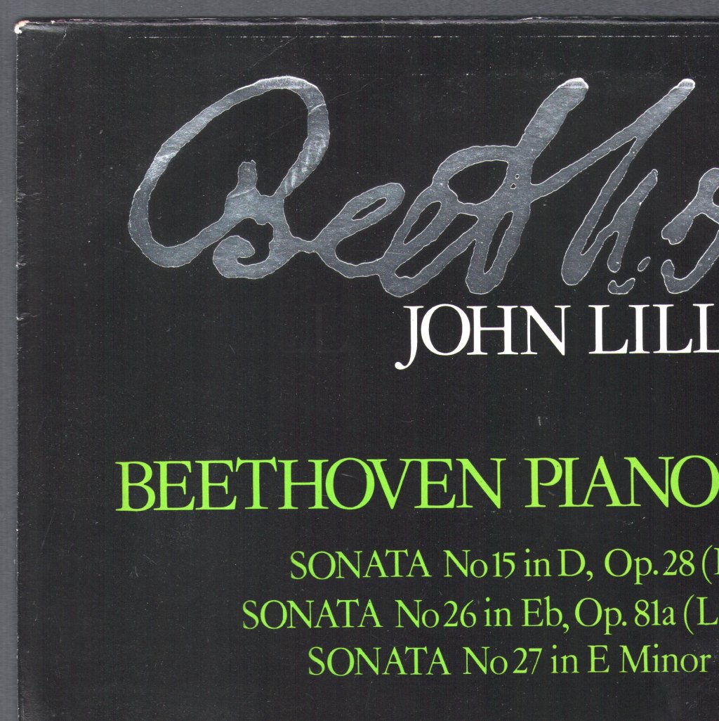 John Lill - Beethoven Piano Sonatas - No. 15 ("Pastoral")  / No. 26 ("Les Adieux") / No.27 - Lp