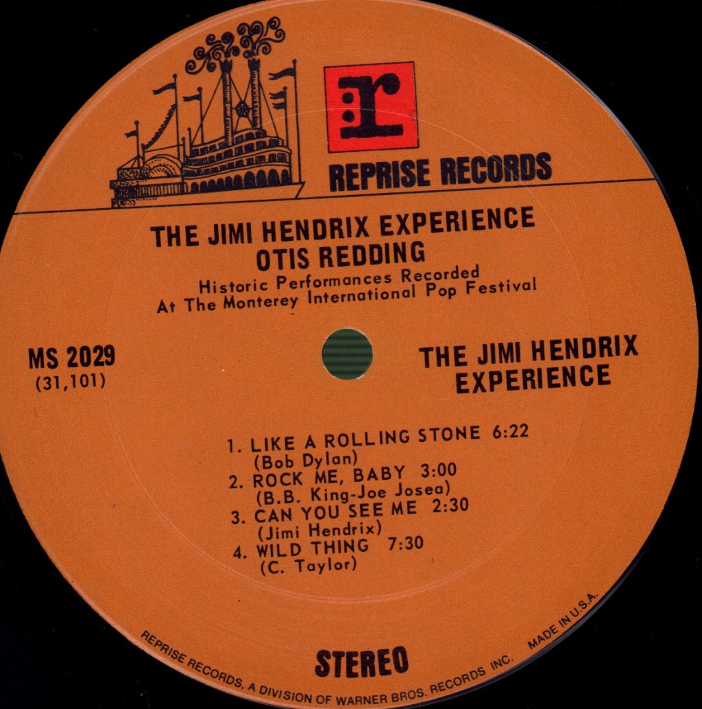 Jimi Hendrix / Otis Redding - Historic Performances Recorded At The Monterey International Pop Festival - Lp