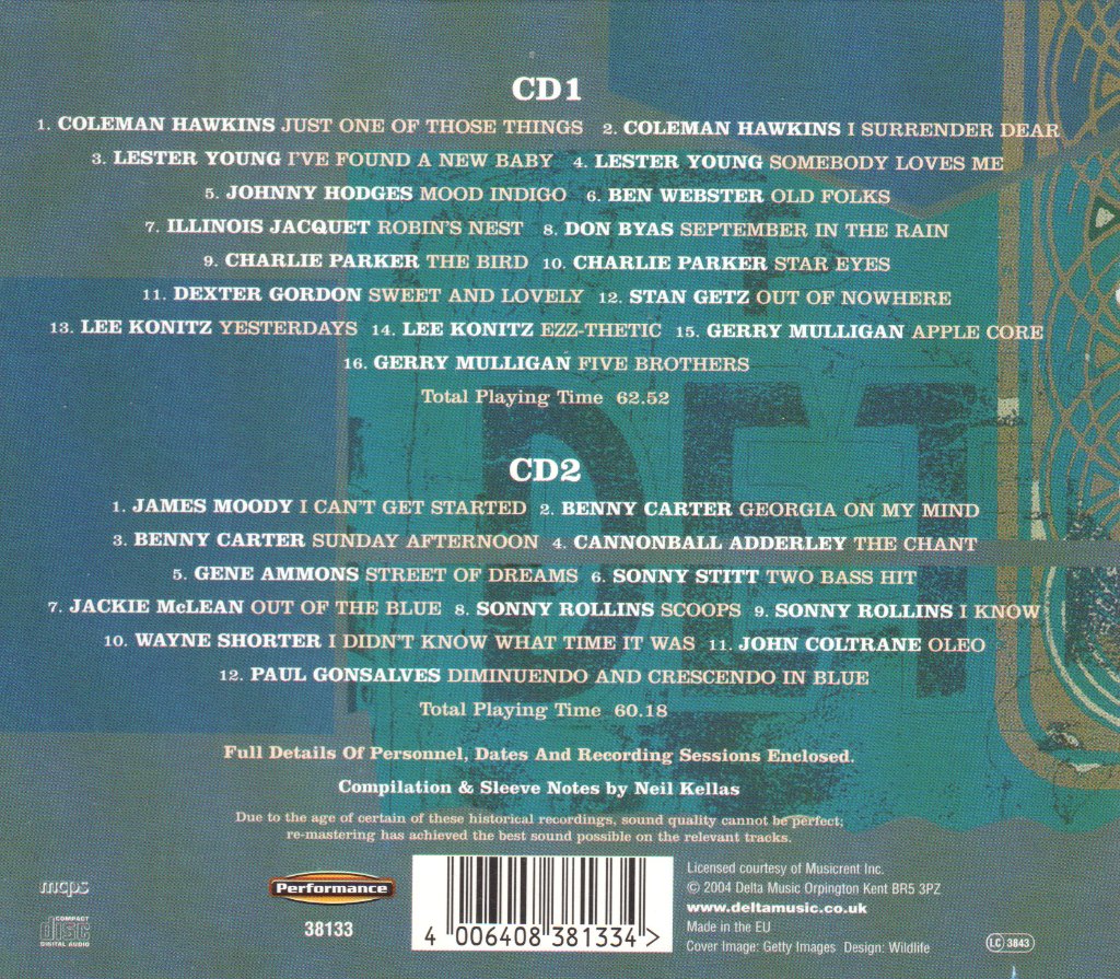 Various Artists - Sound Of The Saxophone (The Star Soloists 1944-1965) - Cd