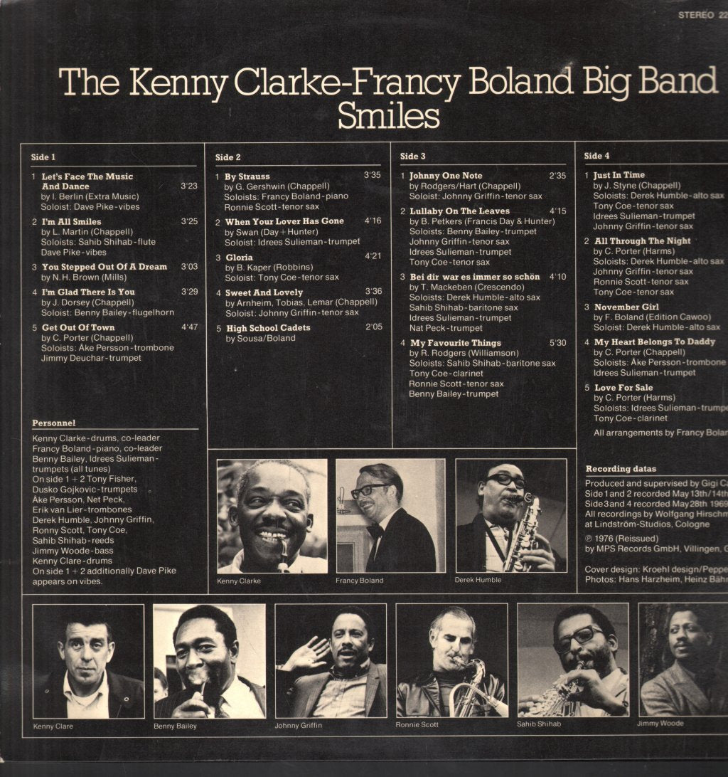 Clarke-Boland Big Band - Smiles - Double Lp