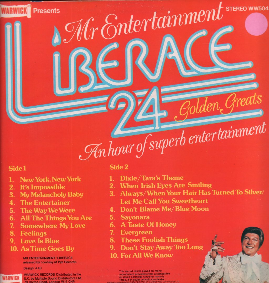 Liberace - Mr. Entertainment - Lp