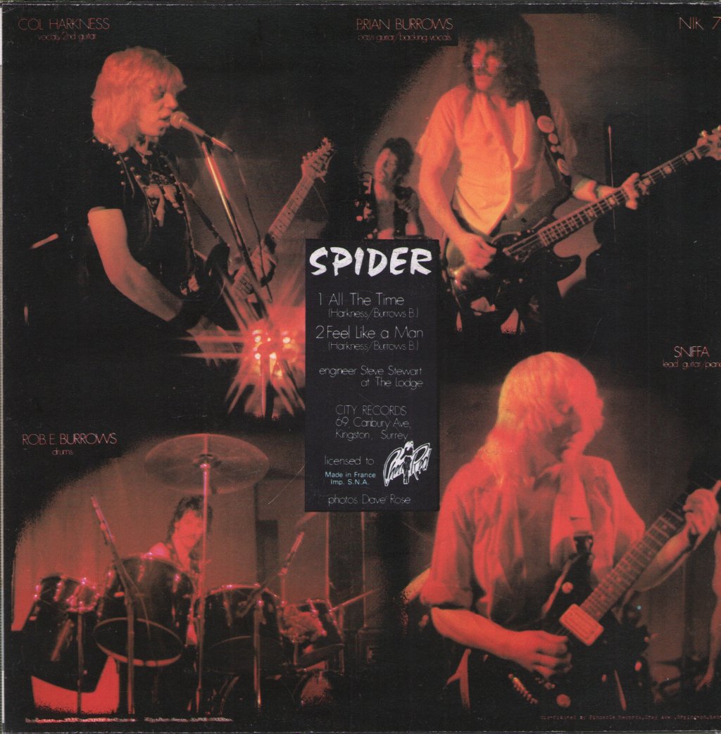 Spider (Rock/Nwobhm Group) - All The Time - 7 Inch