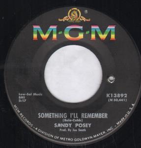 Sandy Posey - Something I'll Remember - 7 Inch