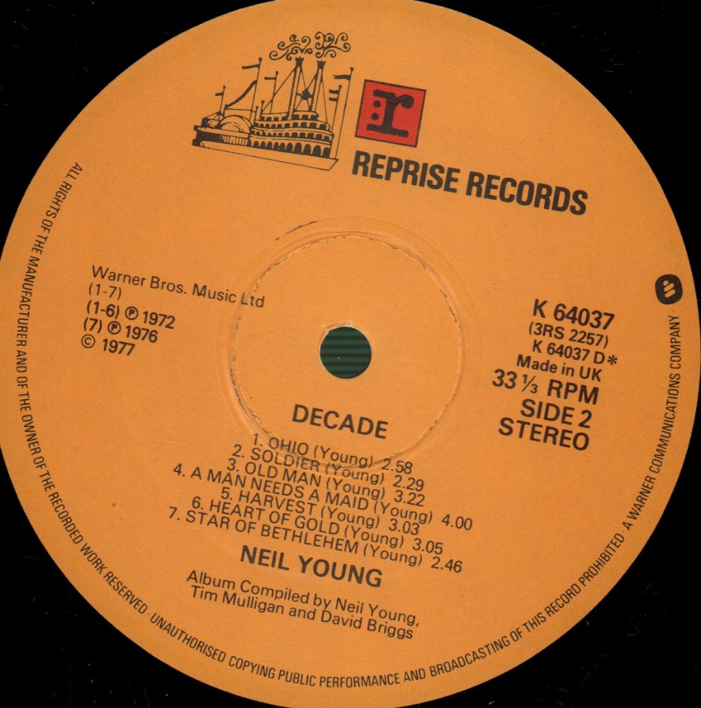 Neil Young - Decade - Triple Lp