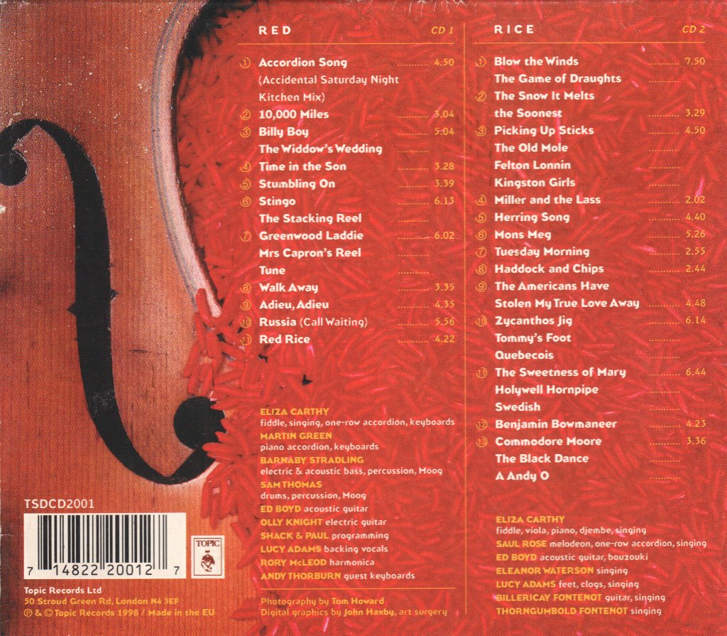 Eliza Carthy - Red Rice - Cd Set