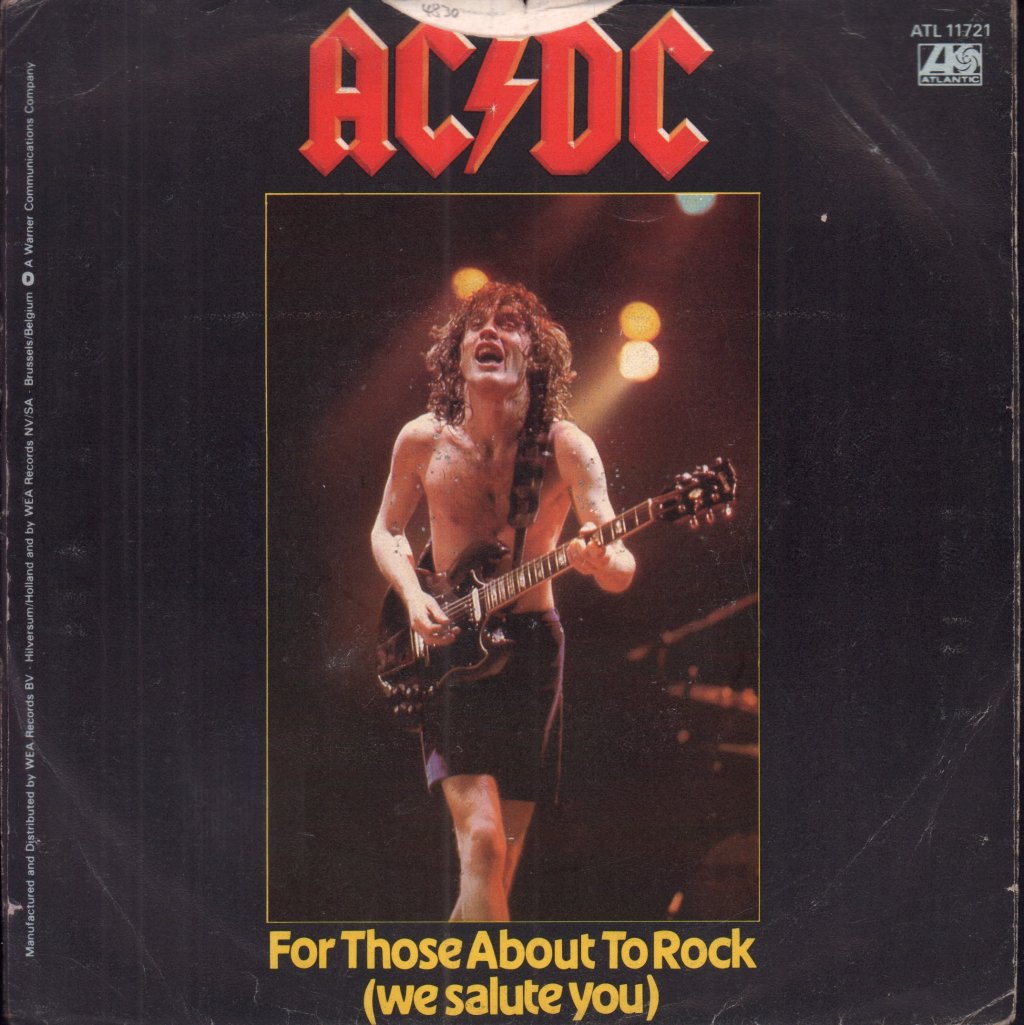 AC/DC - For Those About To Rock - 7 Inch