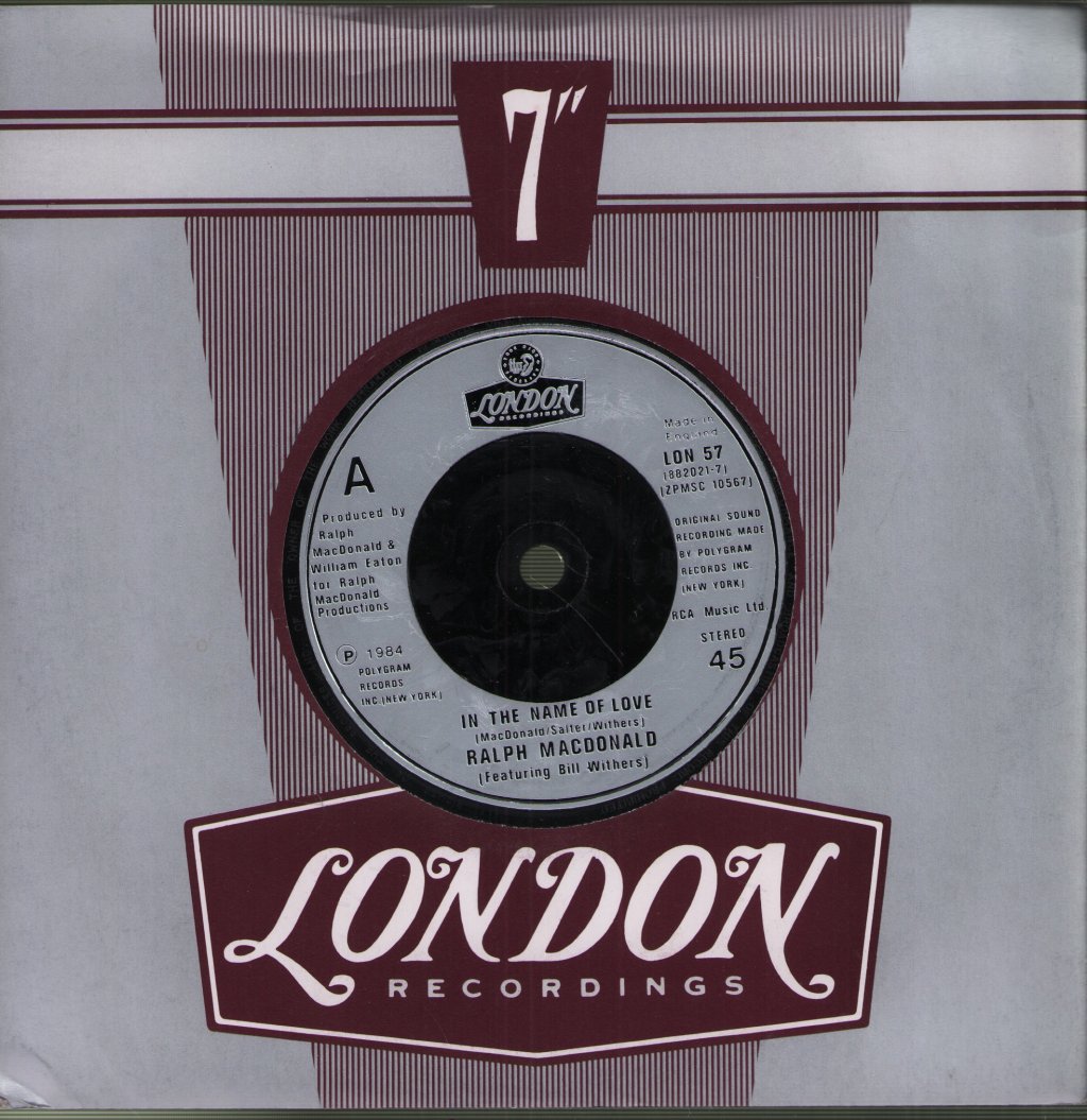 Ralph Macdonald - In The Name Of Love - 7 Inch
