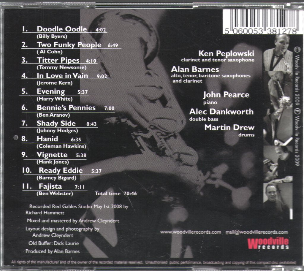 Ken Peplowski meets Alan Barnes - Doodle Oodle - Cd