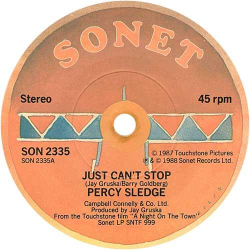 percy sledge / albert collins - Just Can't Stop / babysitting blues - 7 Inch