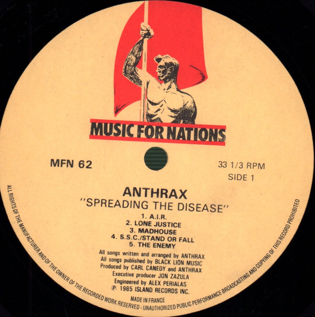 Anthrax - Spreading The Disease - Lp
