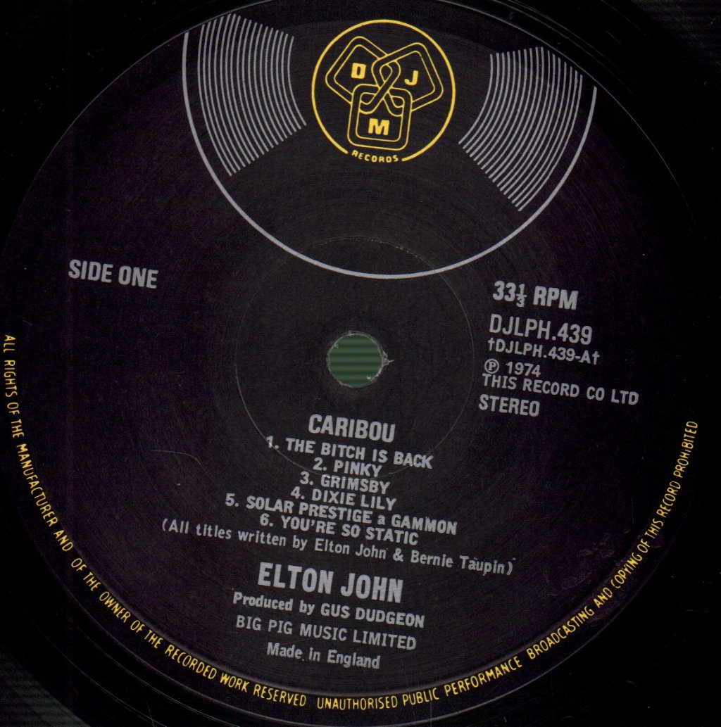 Elton John - Caribou - Lp