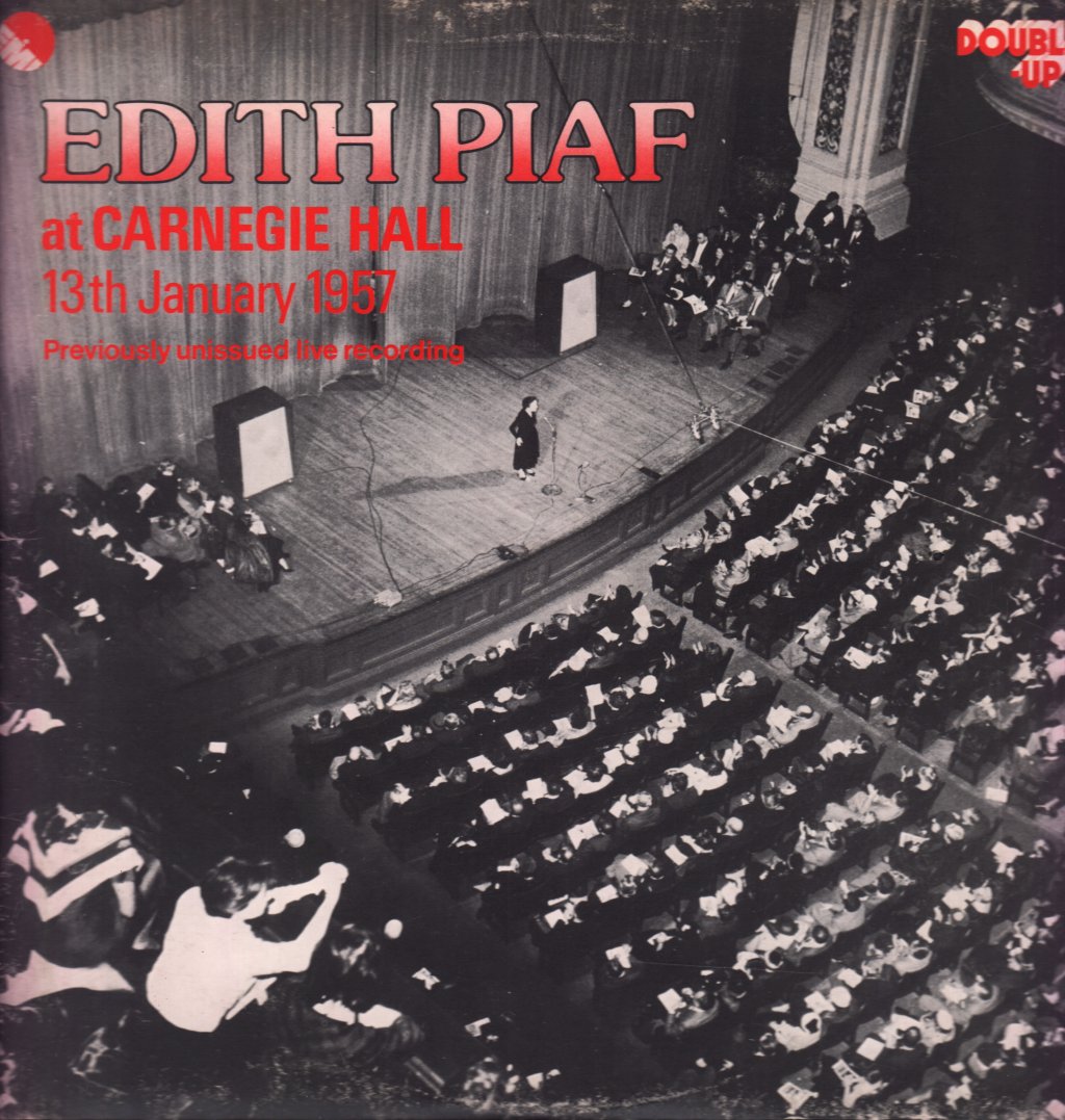 Edith Piaf - Edith Piaf At Carnegie Hall (13th January 1957) - Double Lp