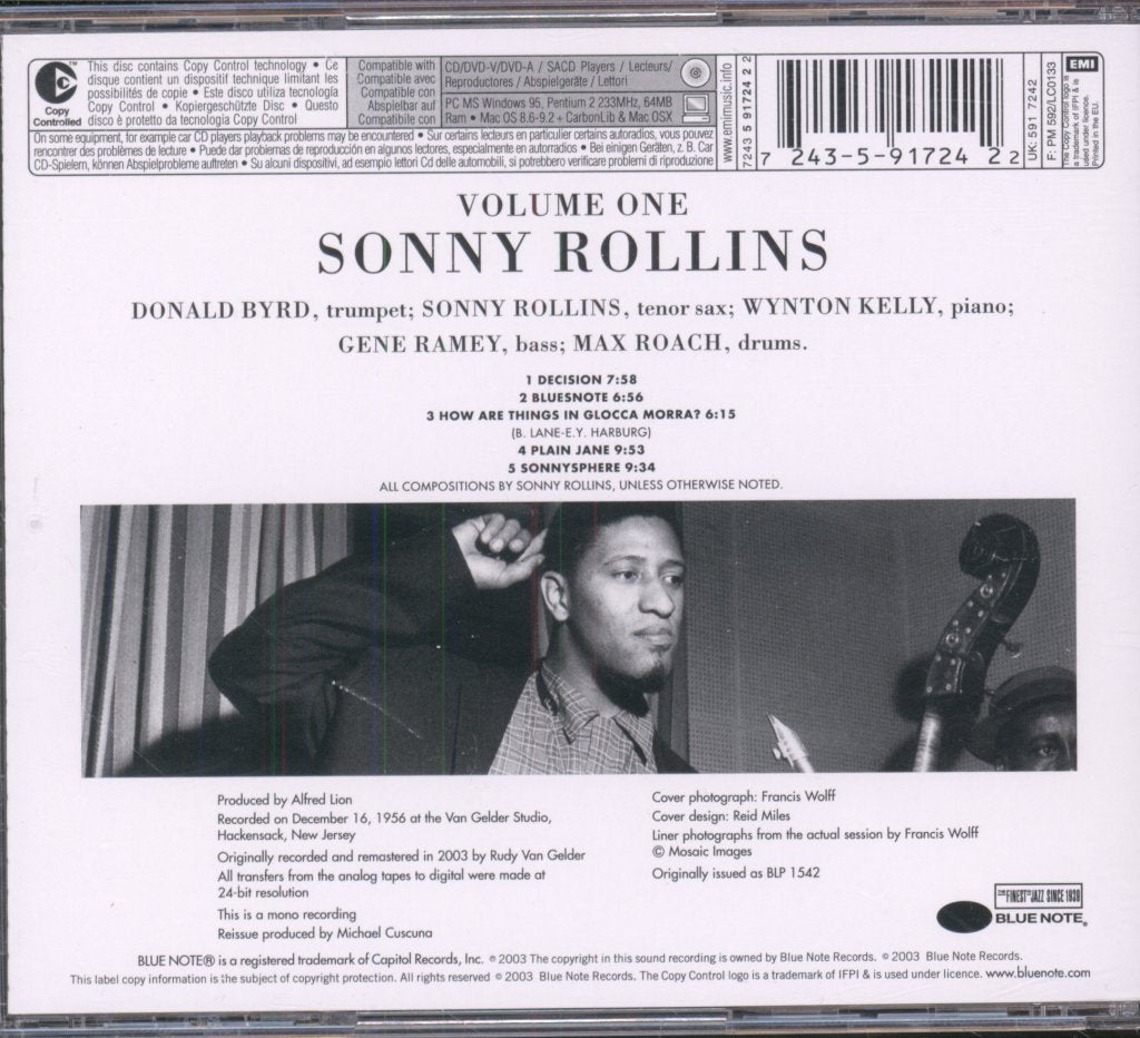 Sonny Rollins - Sonny Rollins Volume One - Cd
