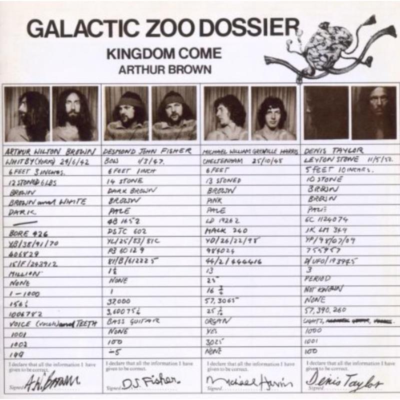 Arthur Brown's Kingdom Come - Galactic Zoo Dossier - Cd