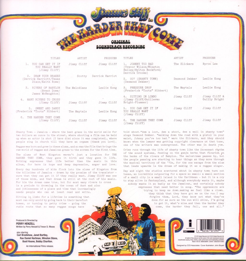 Various Artists - Harder They Come (Original Soundtrack Recording) - Lp