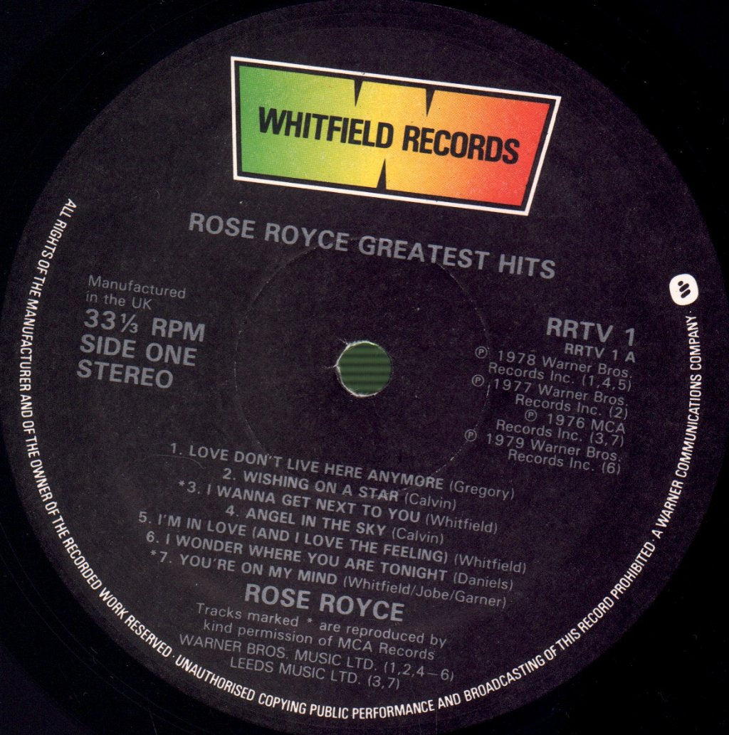 Rose Royce - Greatest Hits - Lp