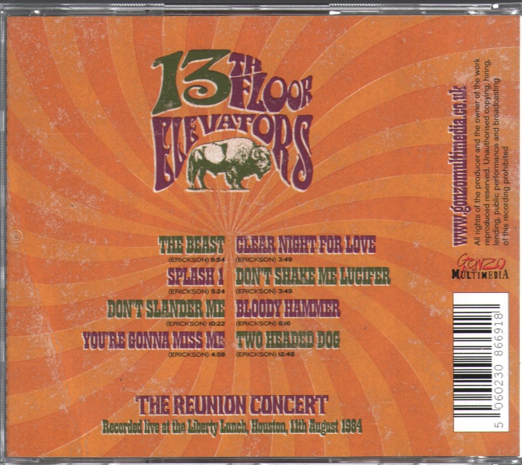 13th Floor Elevators - Reunion Concert - Cd