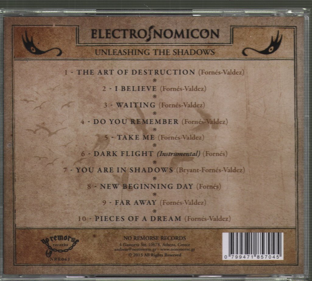 Electro_Nomicon - Unleashing The Shadows - Cd