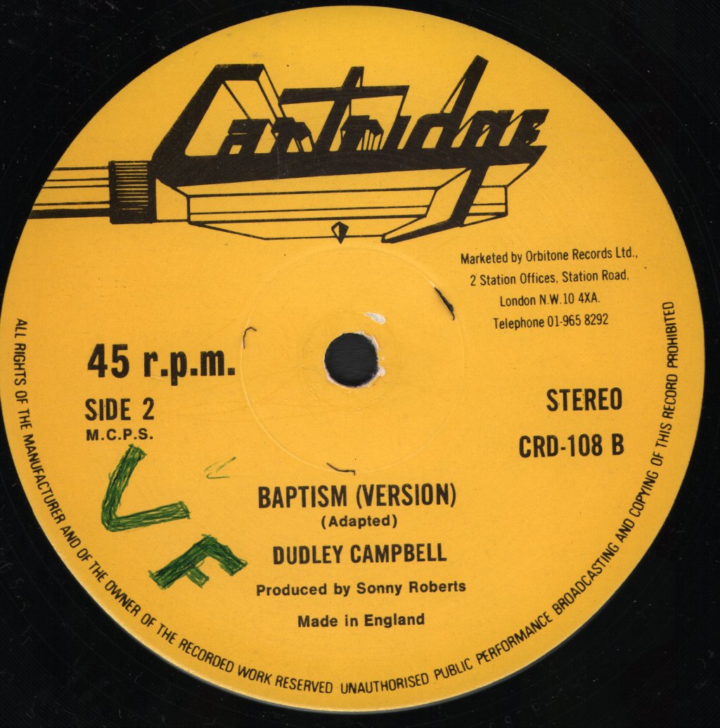 Dudley Campbell - Baptism - 12 Inch
