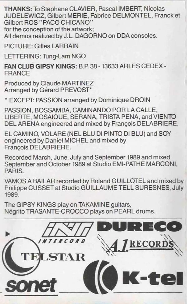 Gipsy Kings - Mosaique - Cassette