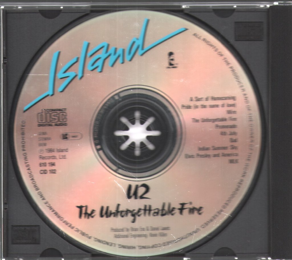 U2 - Unforgettable Fire - Cd