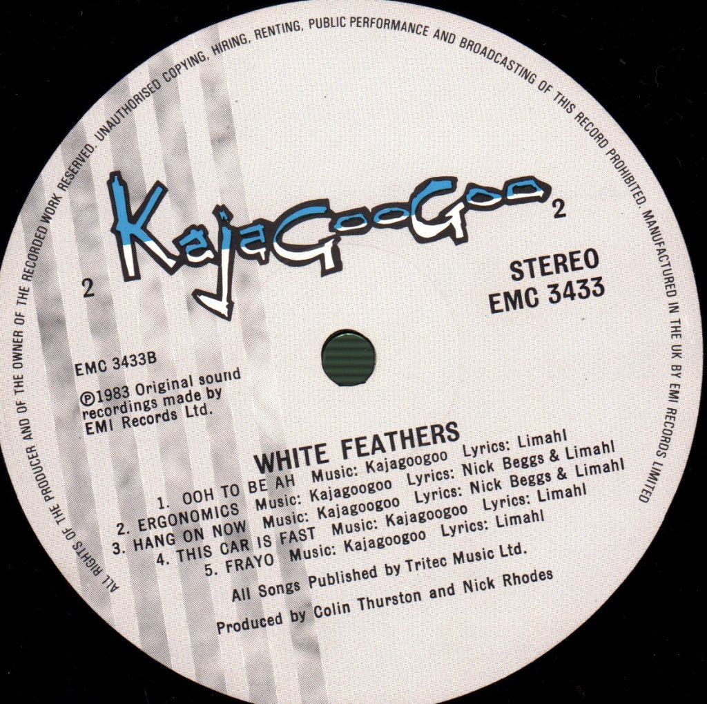 Kajagoogoo - White Feathers - Lp