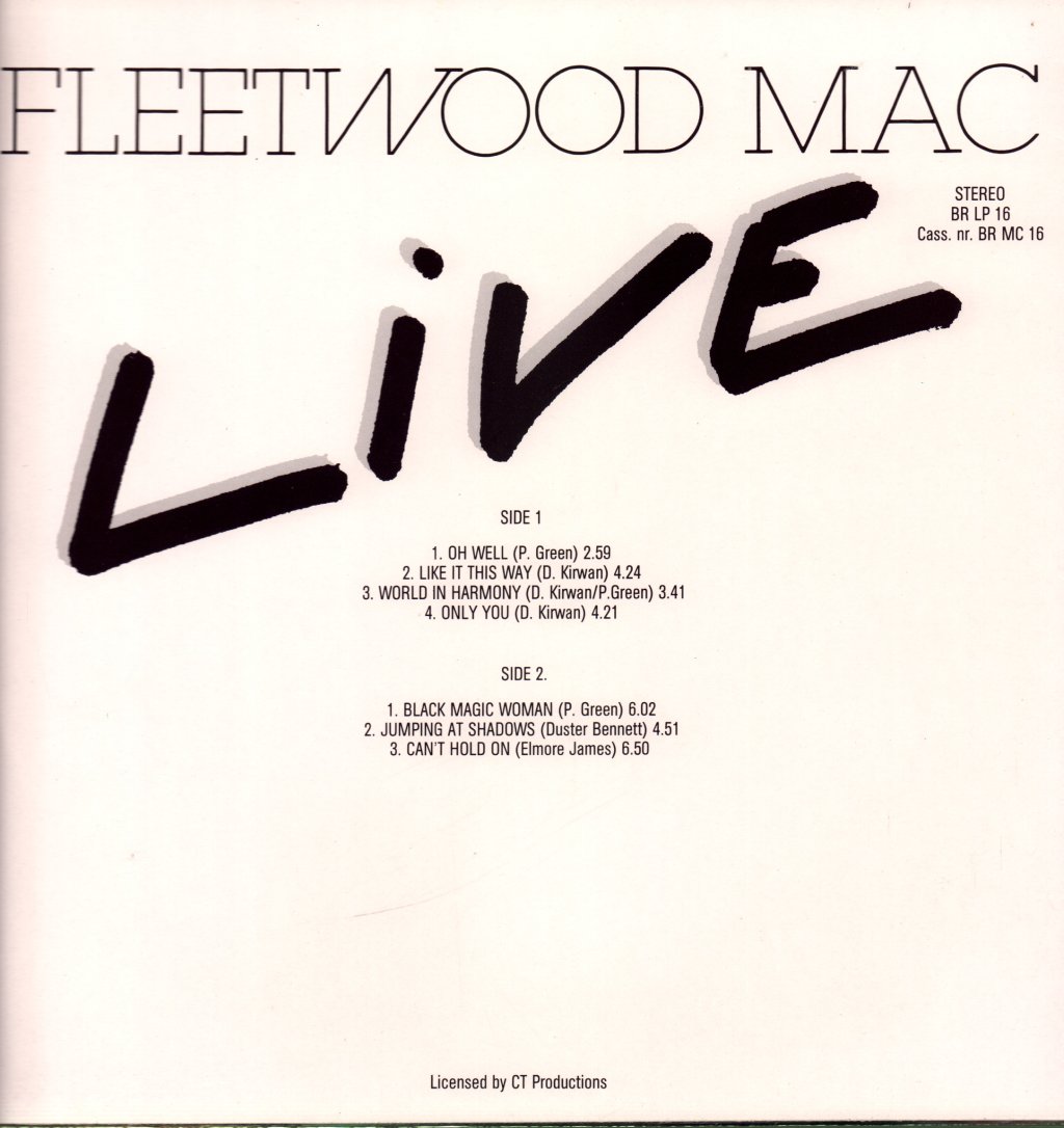 Fleetwood Mac - Live - Lp
