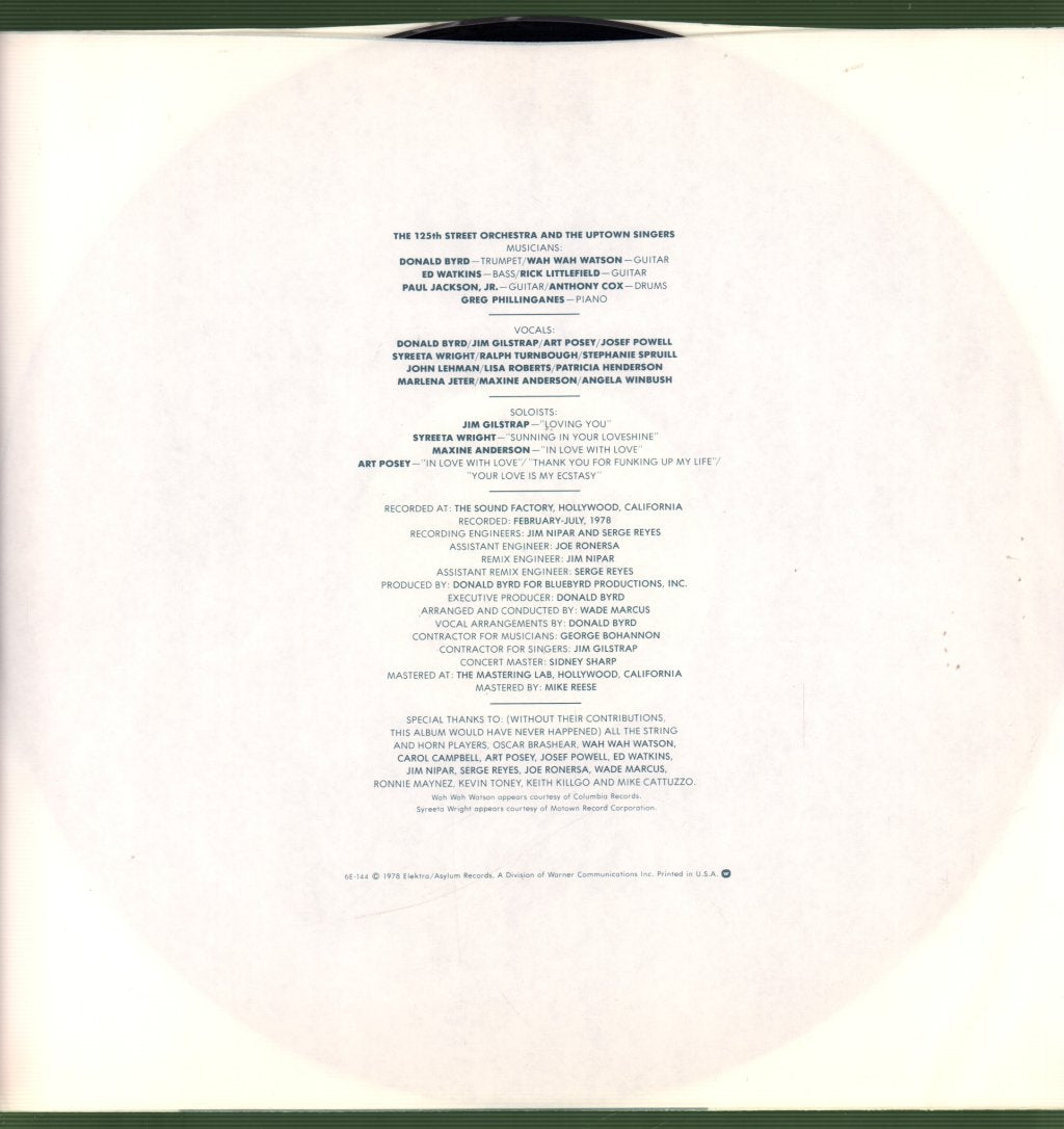 Donald Byrd - Thank You... For F.u.m.l. - Lp