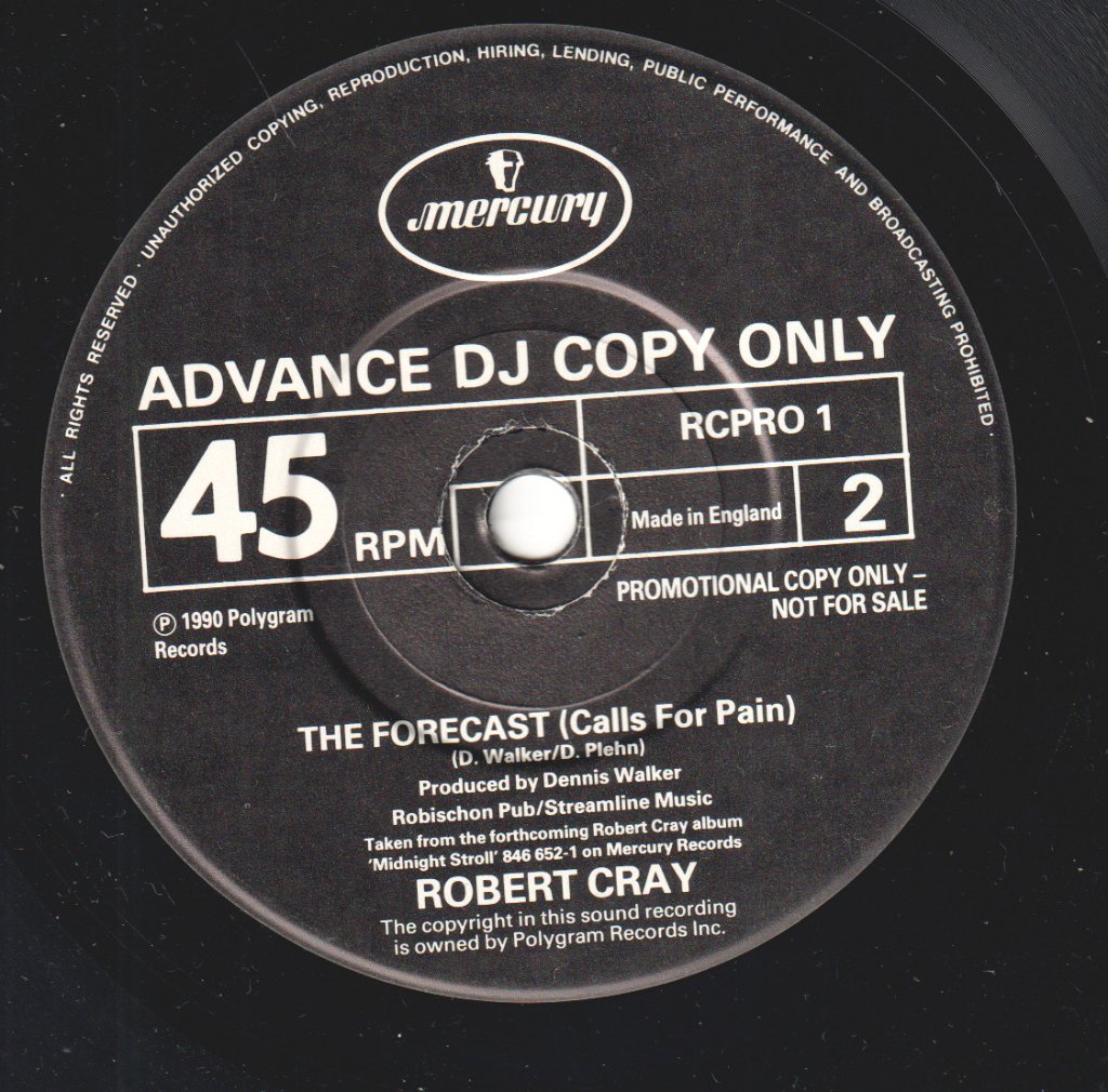 Robert Cray - Forecast - 7 Inch