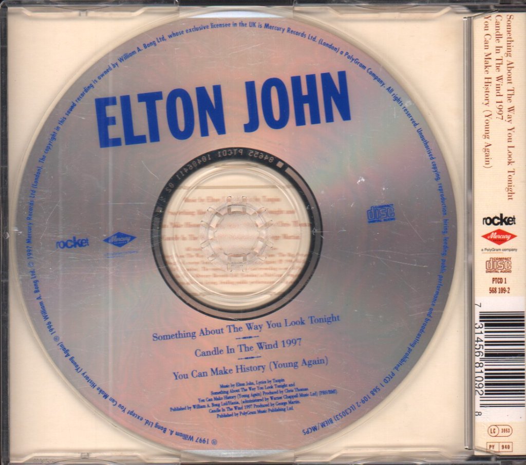 Elton John - Something About The Way You Look Tonight - Cd