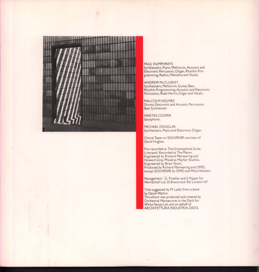 OMD - Architecture And Morality - Lp