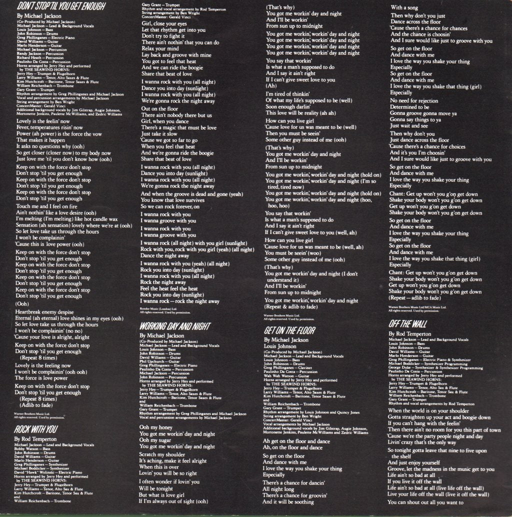 Michael Jackson - Off The Wall - Lp