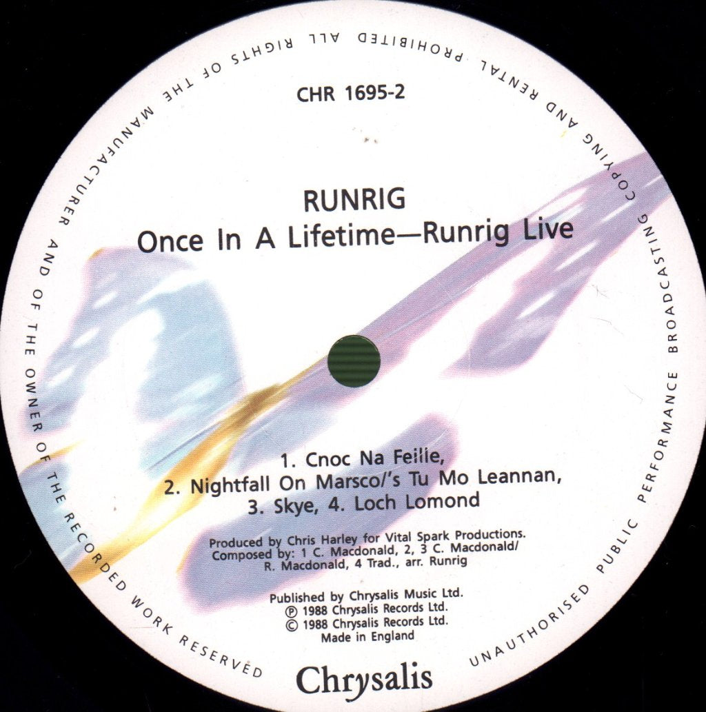 Runrig - Once In A Lifetime (Live) - Lp