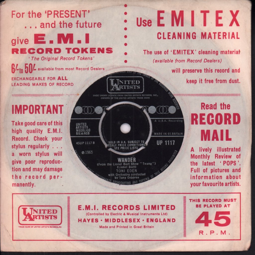 Toni Eden - Dream Child - 7 Inch