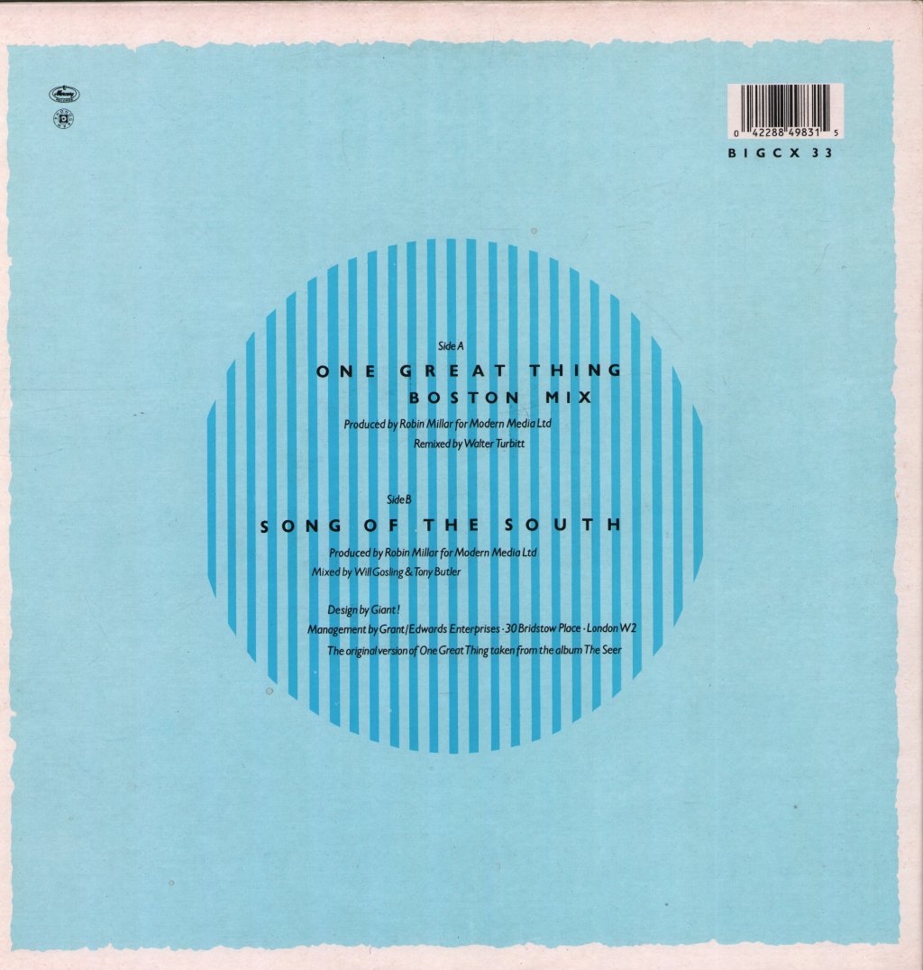 Big Country - One Great Thing - 12 Inch