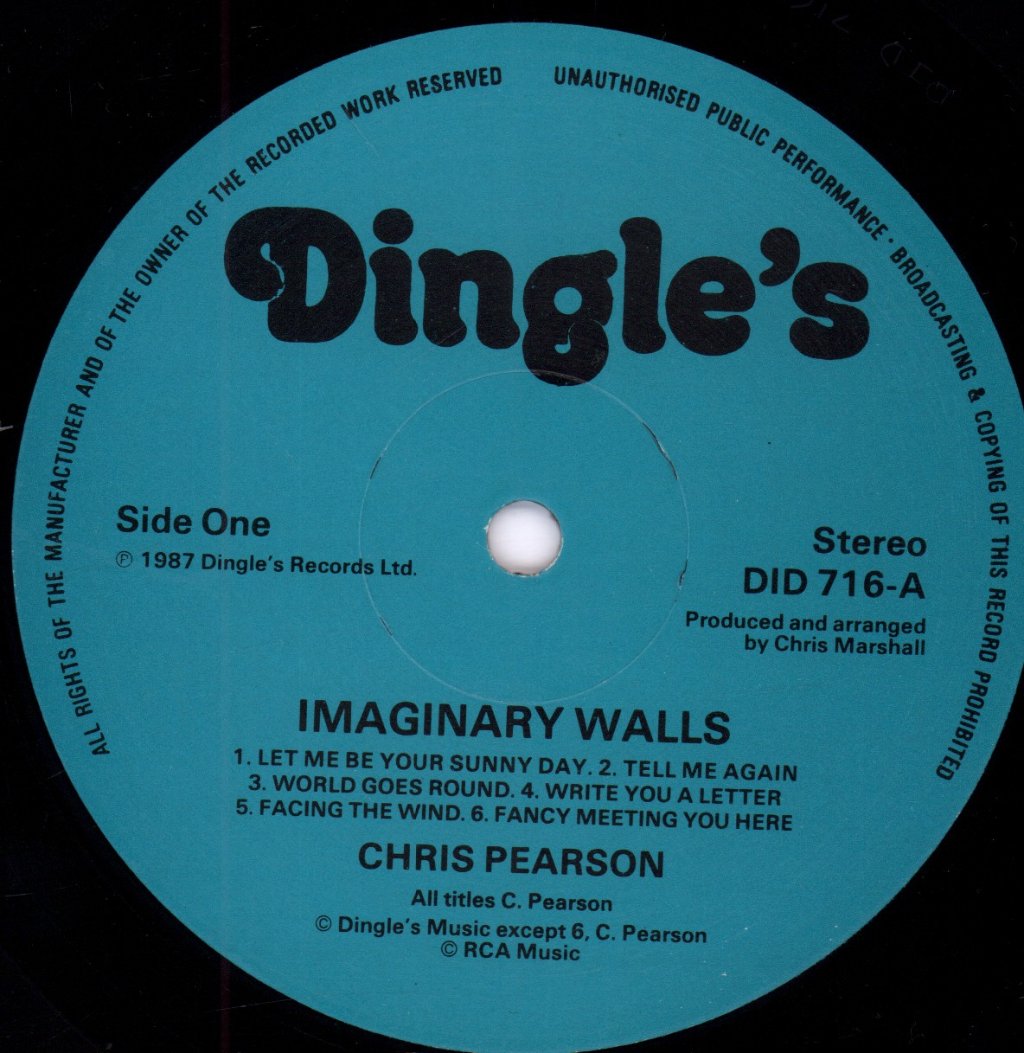 Chris Pearson - Imaginary Walls - Lp