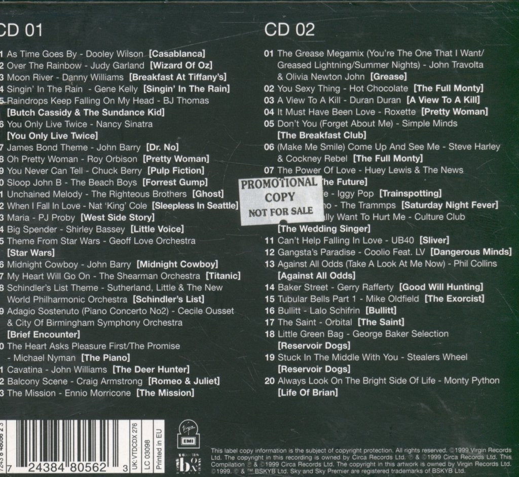 Various Artists - Millennium Movies - Double Cd