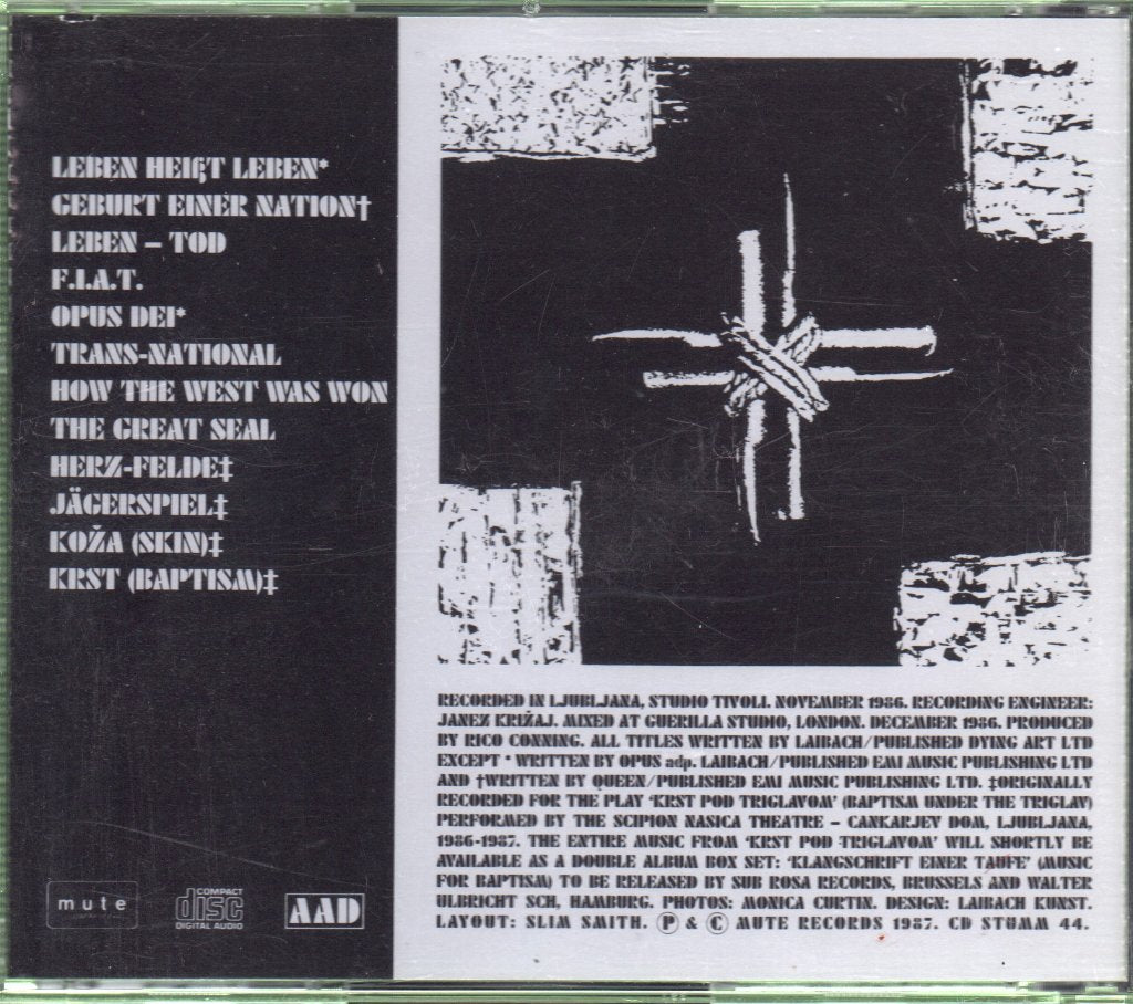 Laibach - Opus Dei - Cd