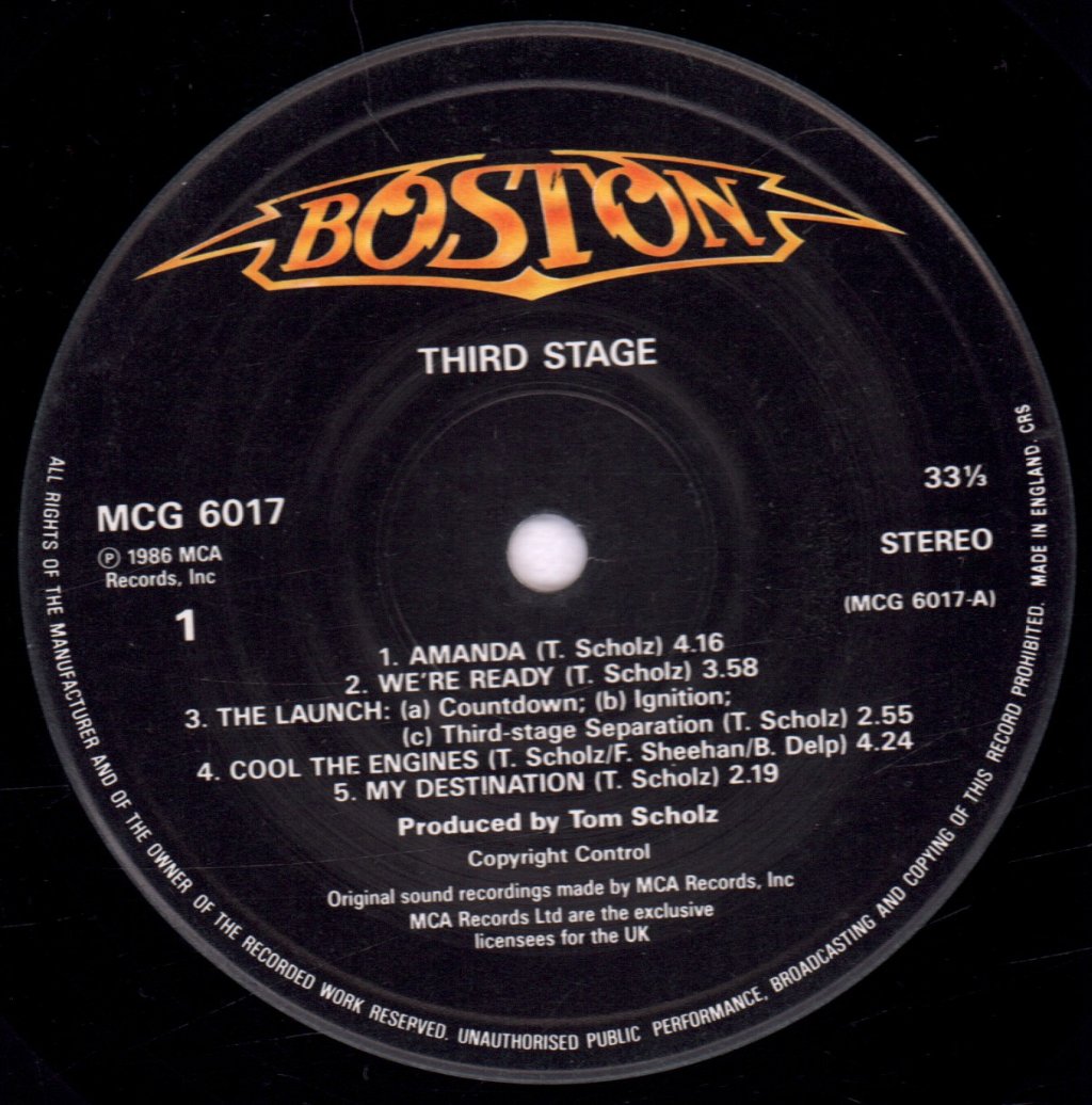 Boston - Third Stage - Lp