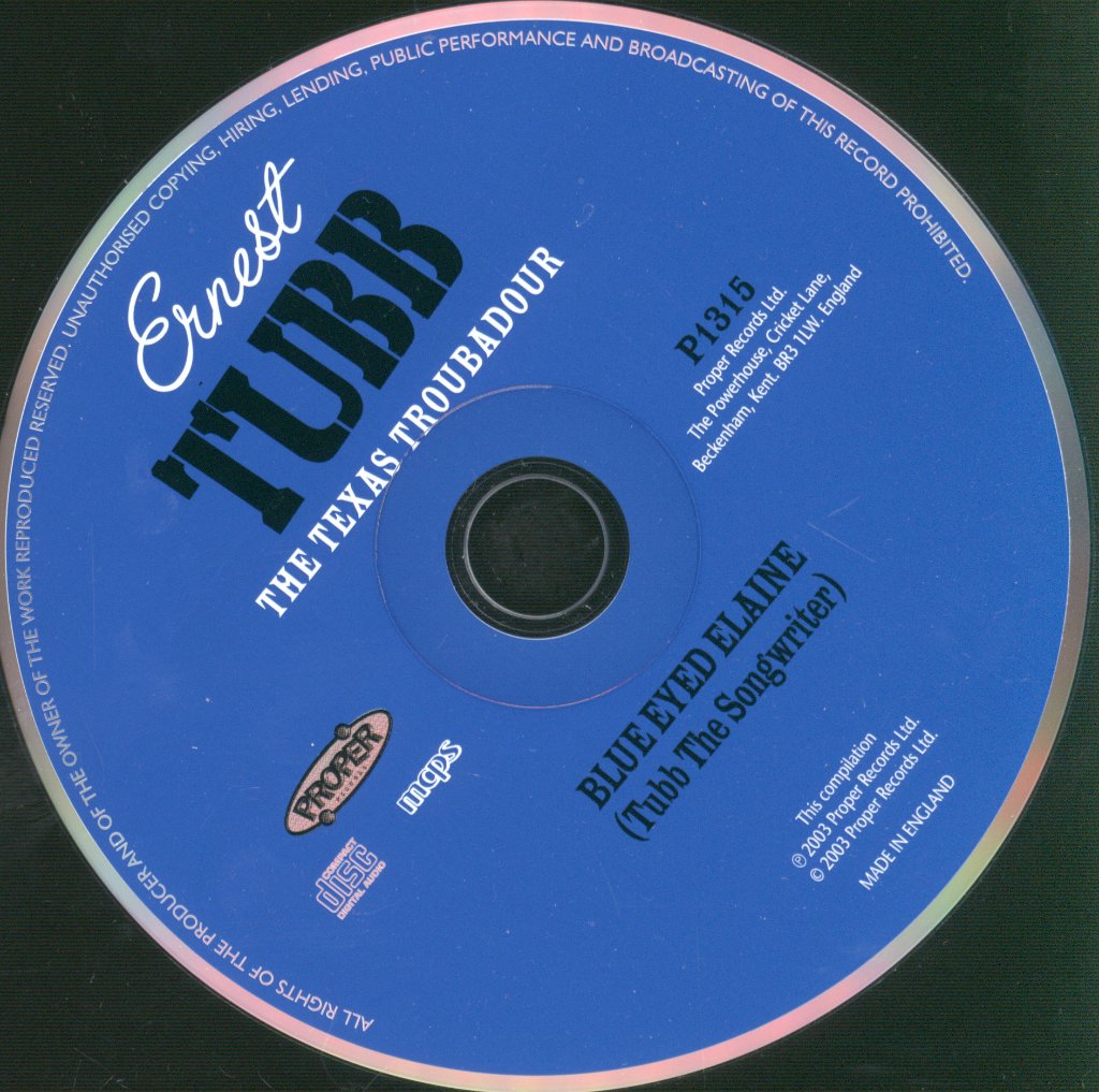 Ernest Tubb - Blue Eyed Elaine - Cd