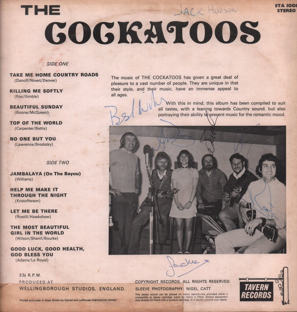 Cockatoos - Suit You To A T - Lp