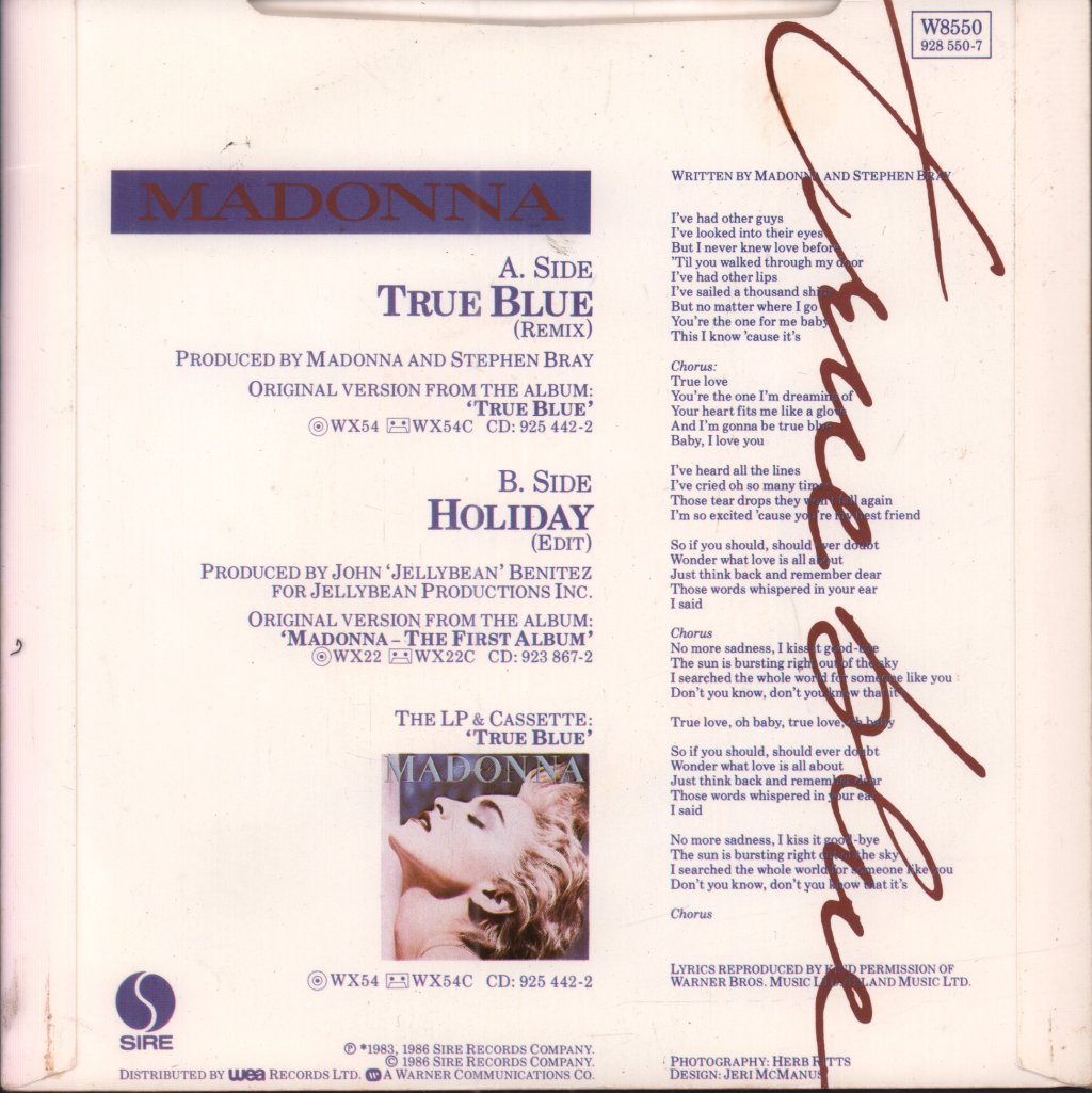 Madonna - True Blue - 7 Inch
