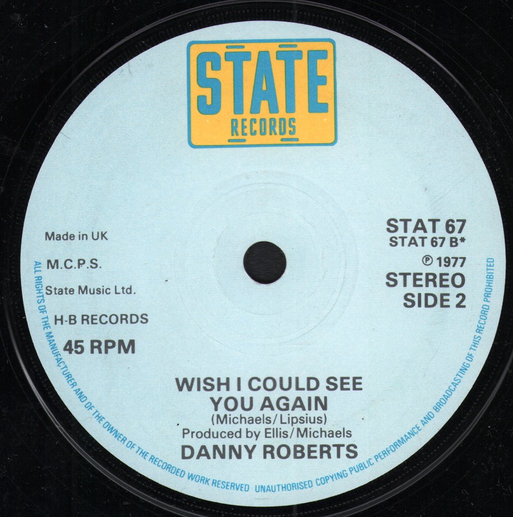 Danny Roberts - There Ain't No Ufo - 7 Inch