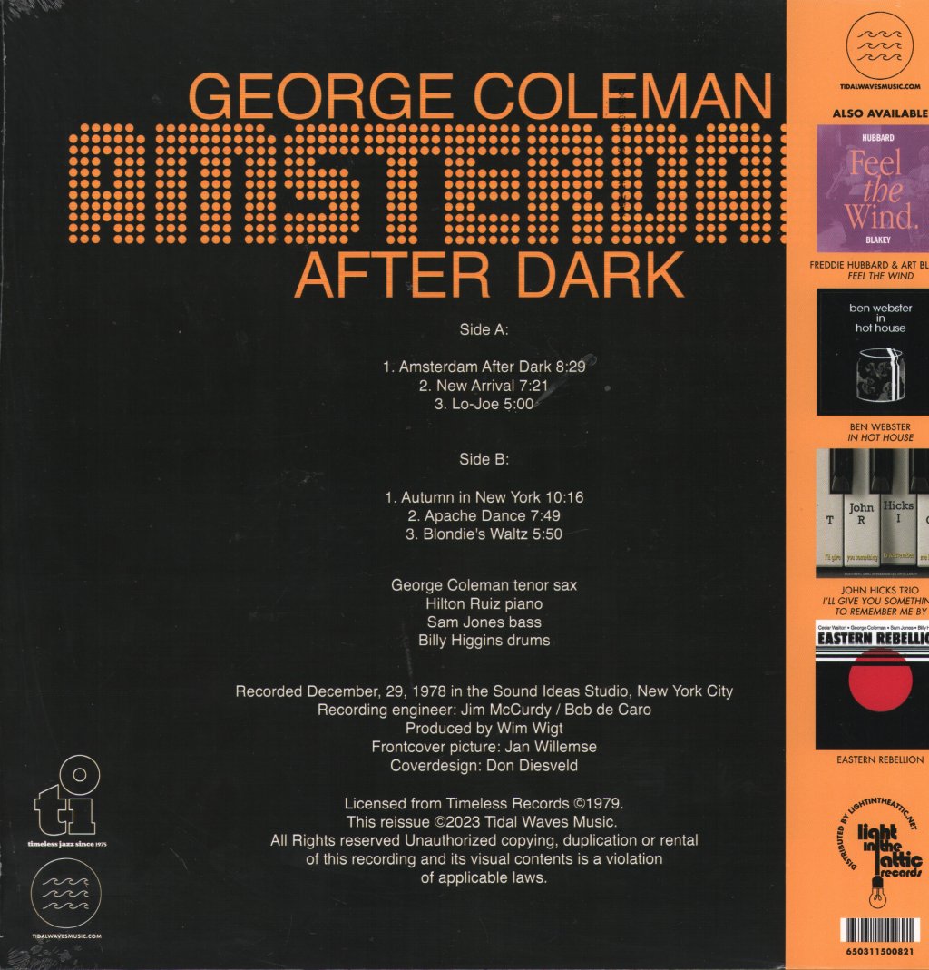 George Coleman - Amsterdam After Dark - Lp