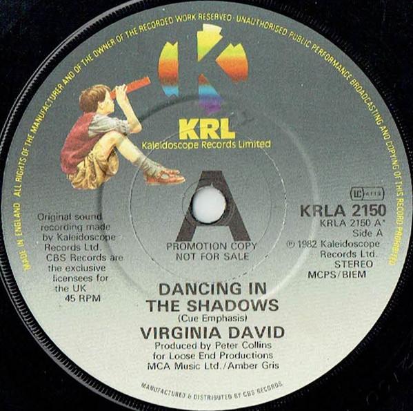 Virginia David - Dancing In The Shadows - 7 Inch
