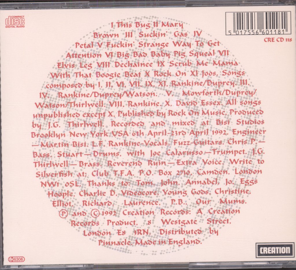 Silverfish - Organ Fan - Cd