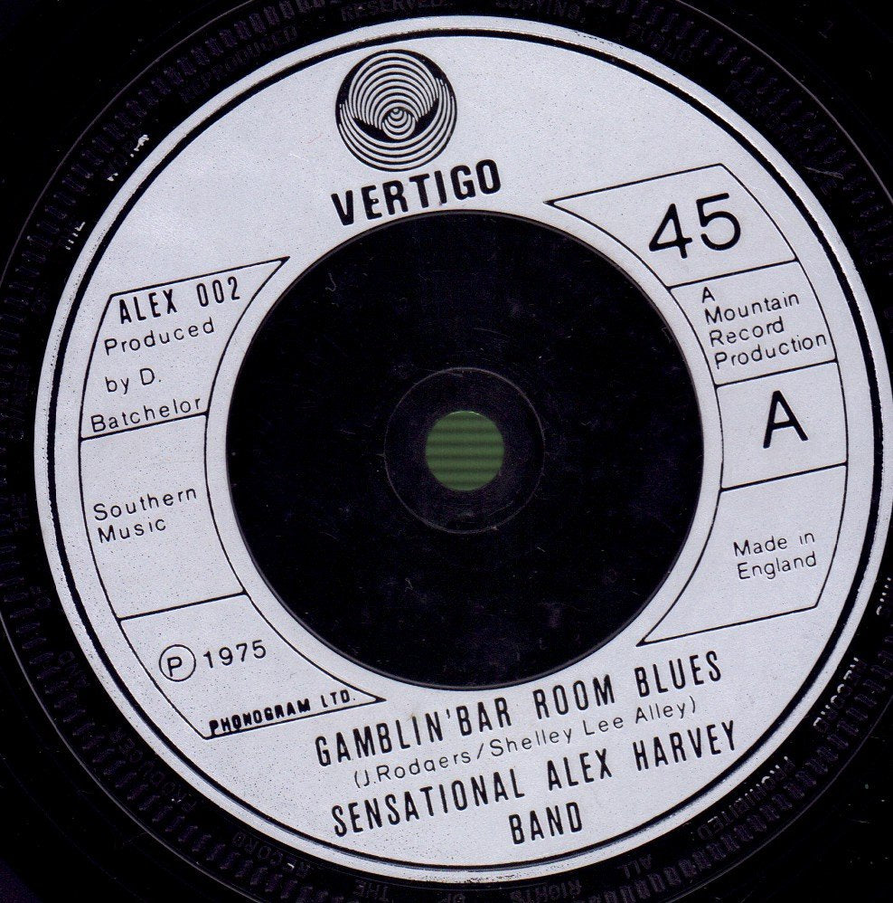Sensational Alex Harvey Band - Gamblin' Bar Room Blues - 7 Inch